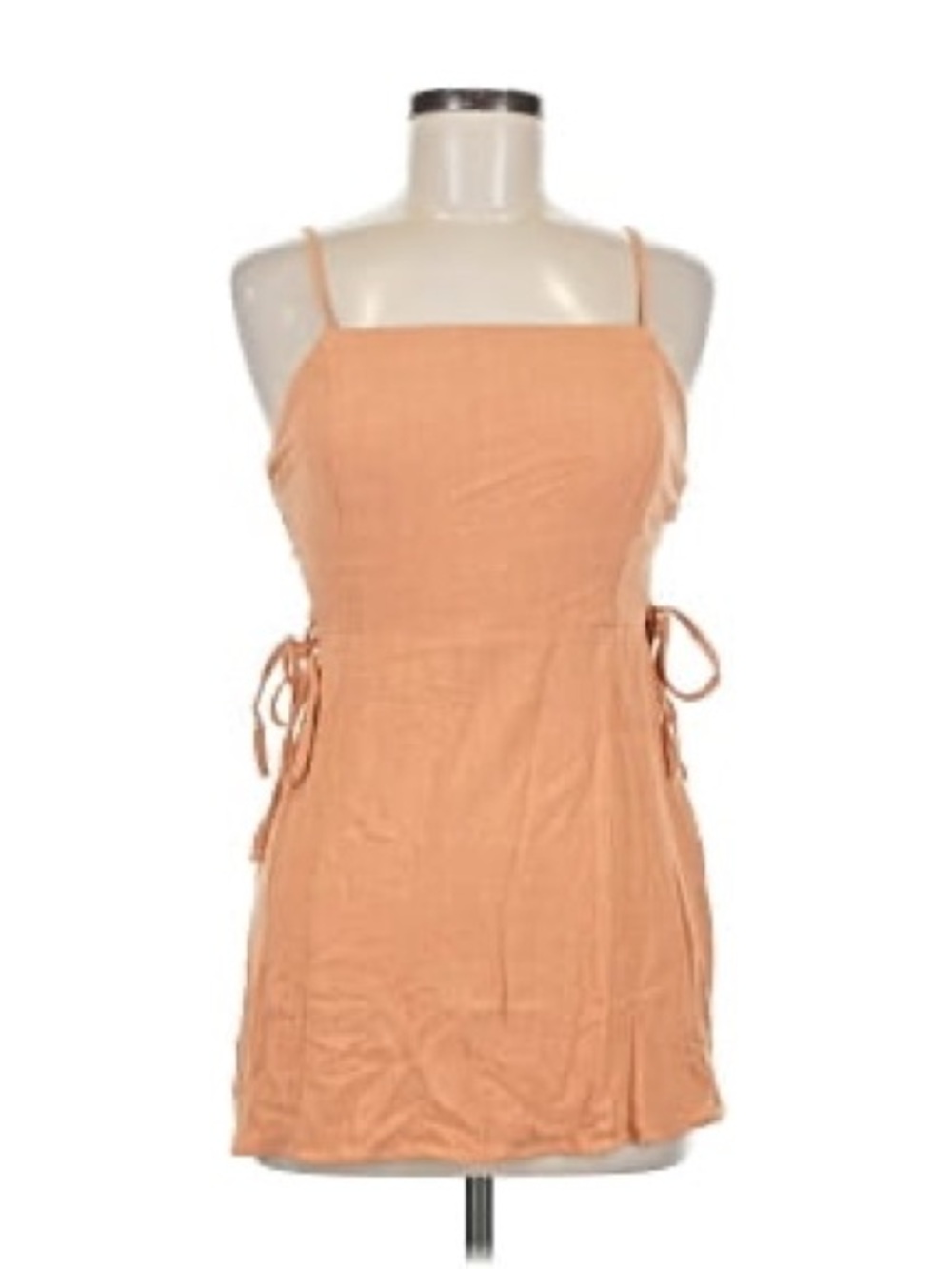 Altar’d State | Sleeveless Square-Neck Mini Dress in Light Orange | size M